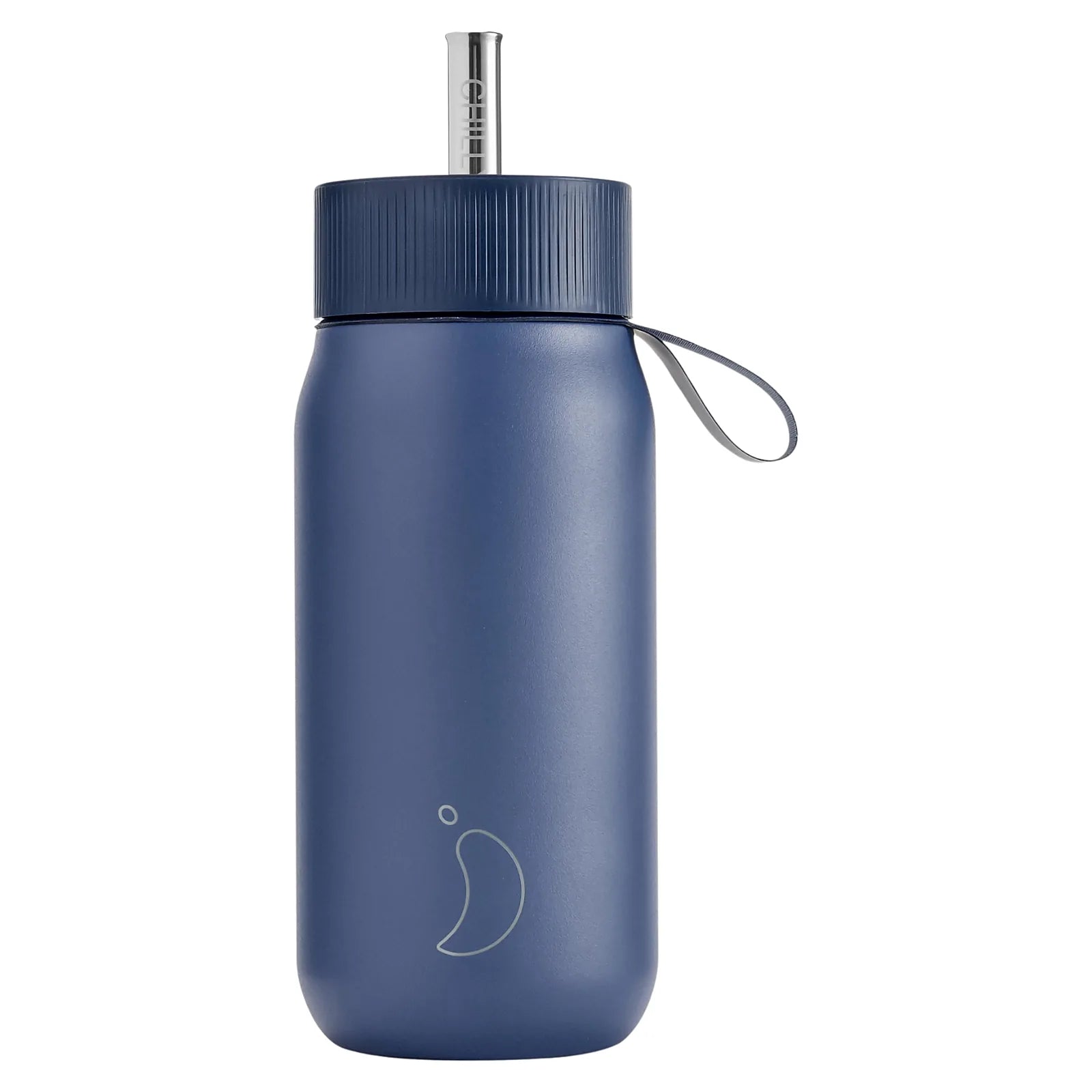 Chilly's Bottles Termiczny kubek do kawy Series 2 750 ml ze słomką - zdjęcie główne kolor niebieski
