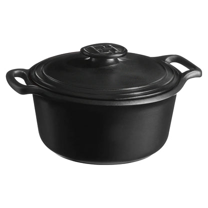 Emile Henry Garnek ceramiczny SUBLIME+ 3 litry - wariant kolor czarny