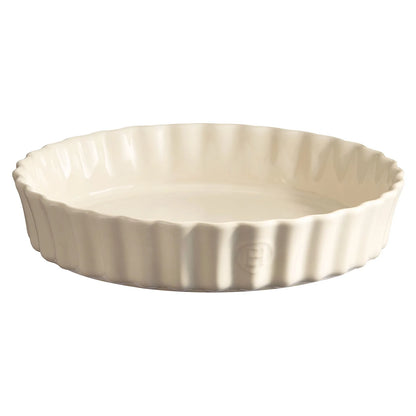 Emile Henry Głębokie naczynie do tarty ⌀28 cm - wariant kolor beżowy