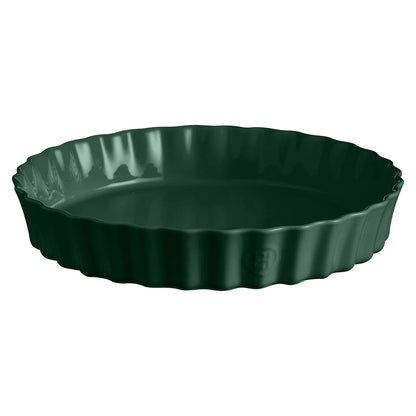 Emile Henry Głębokie naczynie do tarty ⌀32 cm - wariant kolor zielony
