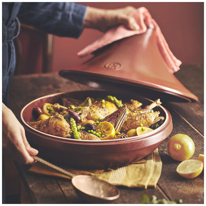 Emile Henry Tagine czerwono czarny do indukcji Delight - zdjęcie 7
