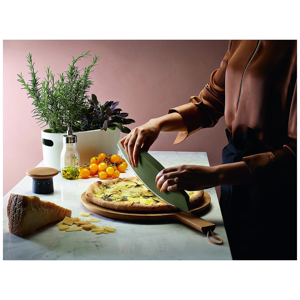 Eva Solo Nóż do pizzy i ziół Green Tools - zdjęcie 10
