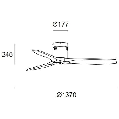 LEDS C4 Wentylator sufitowy STEM