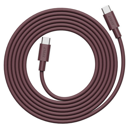 Avolt Kabel ładujący Usb C - wariant kolor bordowy