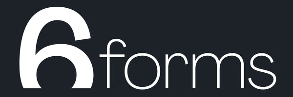 Poziome logo 6forms szare tlo - 6forms | stylowe dodatki do domu i designerskie wyposażenie wnętrz
