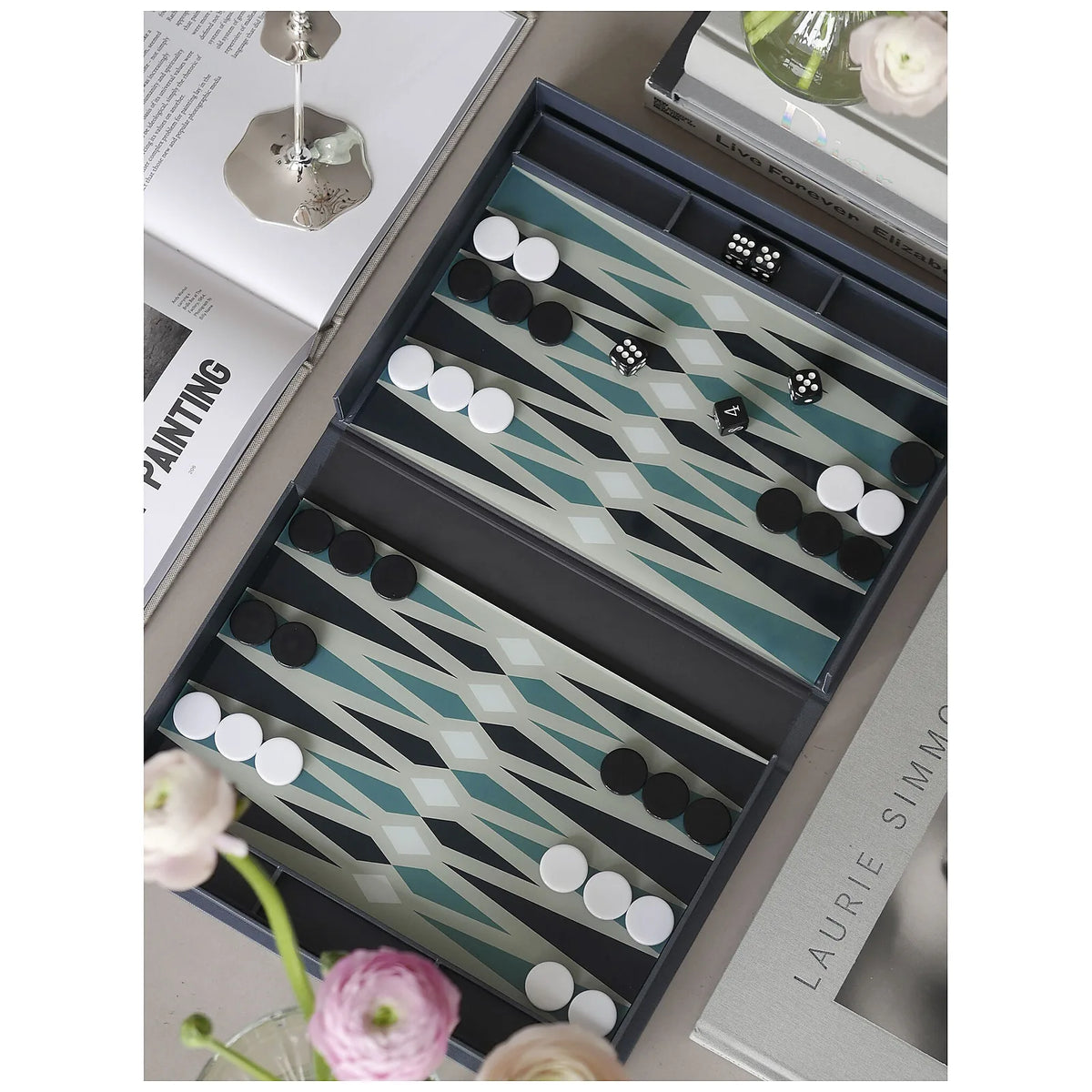 Printworks Gra Backgammon Black edition - widok 3
