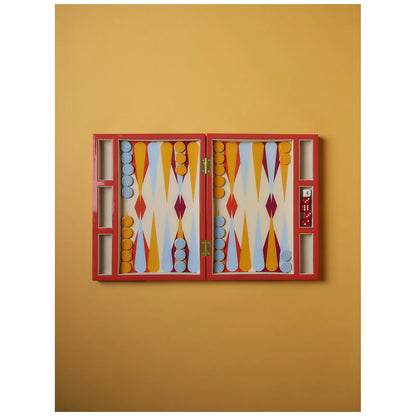 Printworks Gra Backgammon lakierowana - wariant kolor czerwony - widok 12