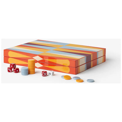 Printworks Gra Backgammon lakierowana - wariant kolor czerwony - widok 4