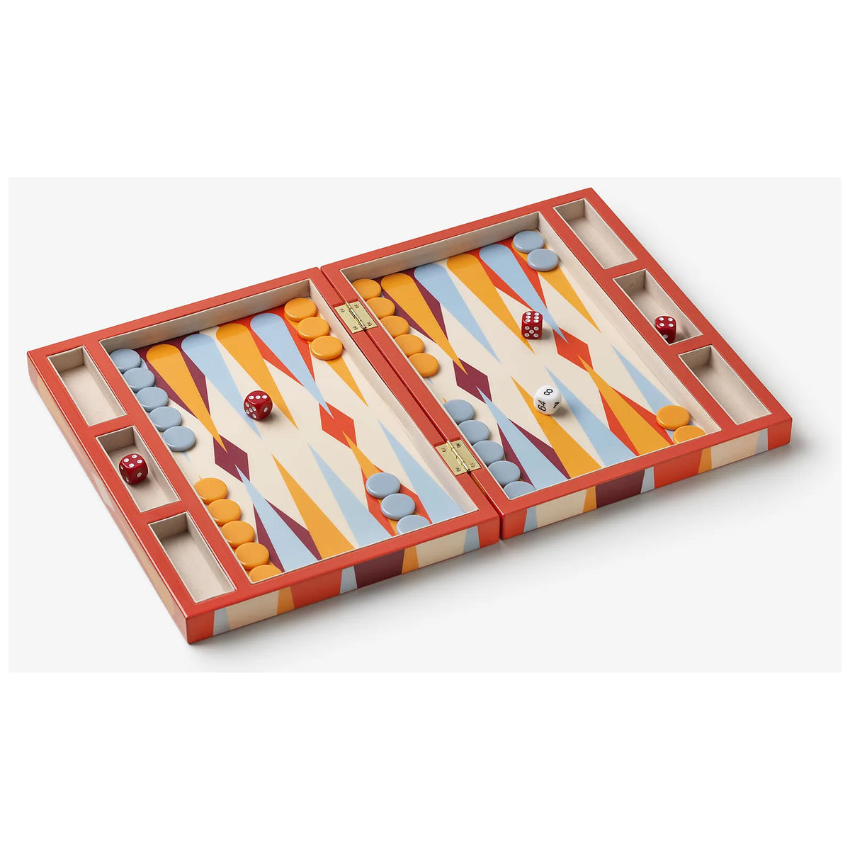 Printworks Gra Backgammon lakierowana - wariant kolor czerwony - widok 9