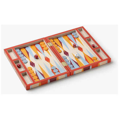 Printworks Gra Backgammon lakierowana - wariant kolor czerwony - widok 9