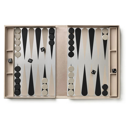 Printworks Gra Backgammon lakierowana - zdjęcie główne kolor beżowy - widok 1