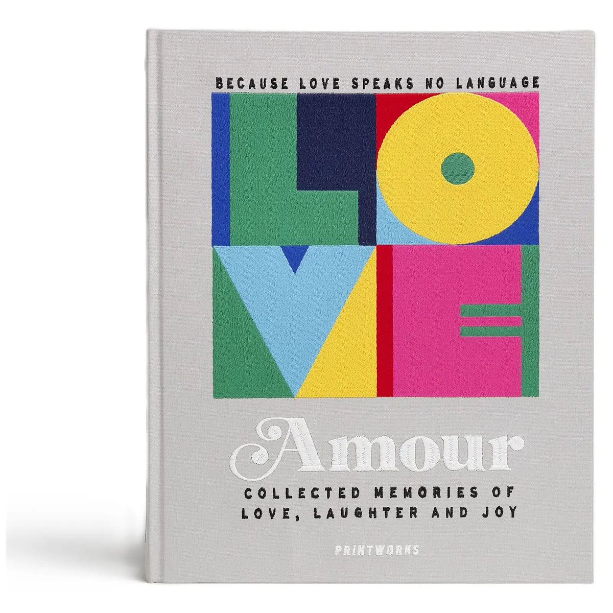 Printworks Haftowany album na zdjęcia Amour Grey Multi - zdjęcie główne - widok 1