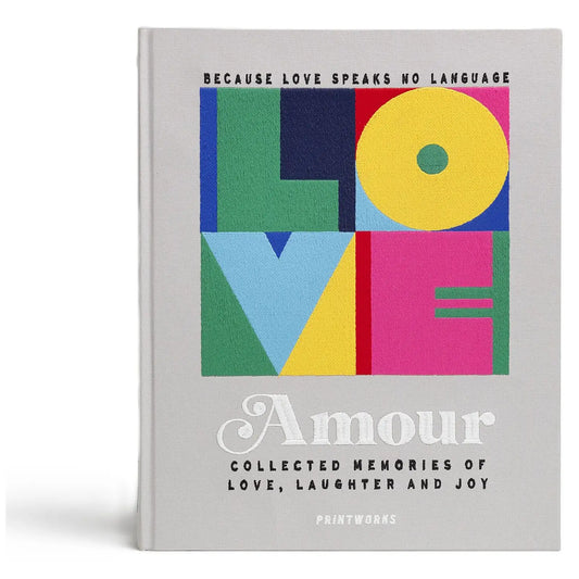 Printworks Haftowany album na zdjęcia Amour Grey Multi - zdjęcie główne - widok 1
