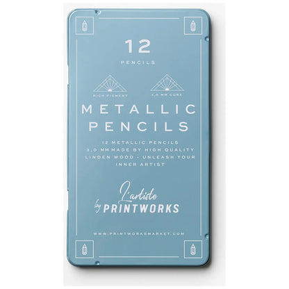 Printworks Zestaw 12 kolorowych kredek Metallic - widok 3