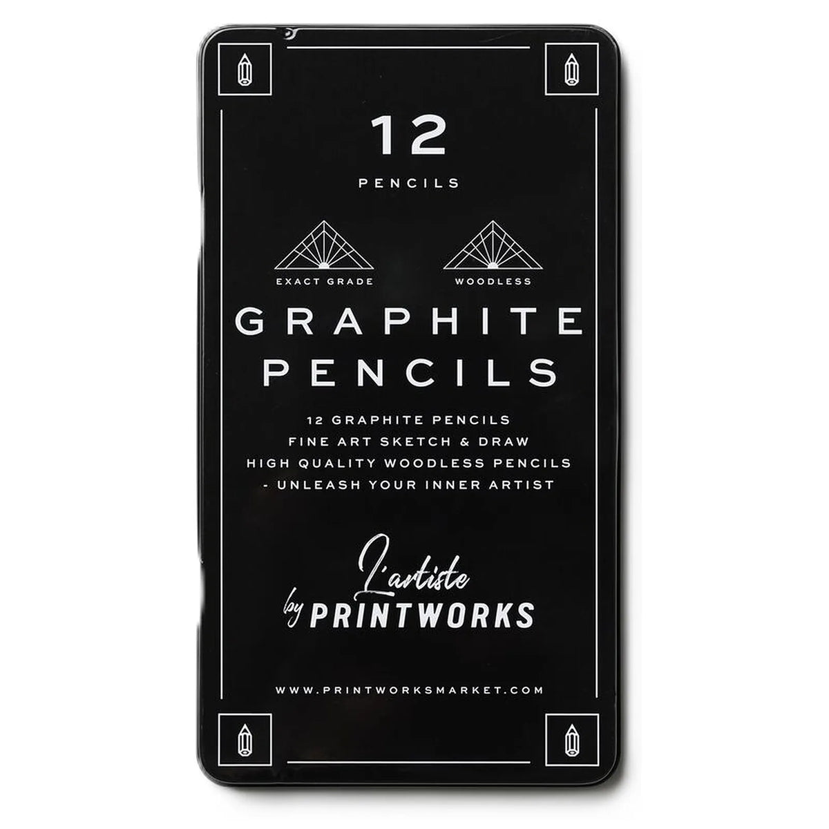 Printworks Zestaw 12 ołówków Graphite - zdjęcie główne - widok 1
