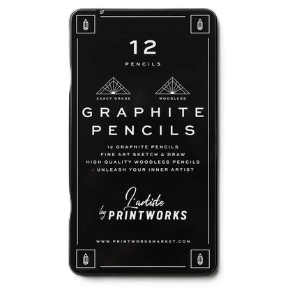 Printworks Zestaw 12 ołówków Graphite - zdjęcie główne - widok 1