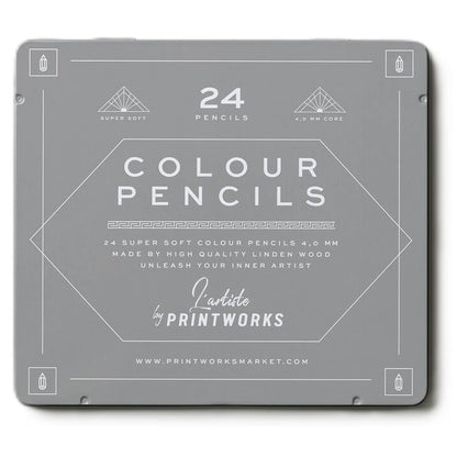 Printworks Zestaw 24 kolorowych kredek Classic - widok 2