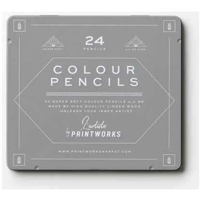 Printworks Zestaw 24 kolorowych kredek Classic - widok 3