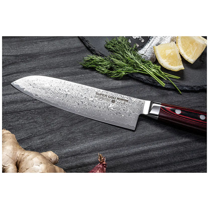 Yaxell Japoński nóż kuchenny Santoku 16,5 cm Super Gou - widok 8