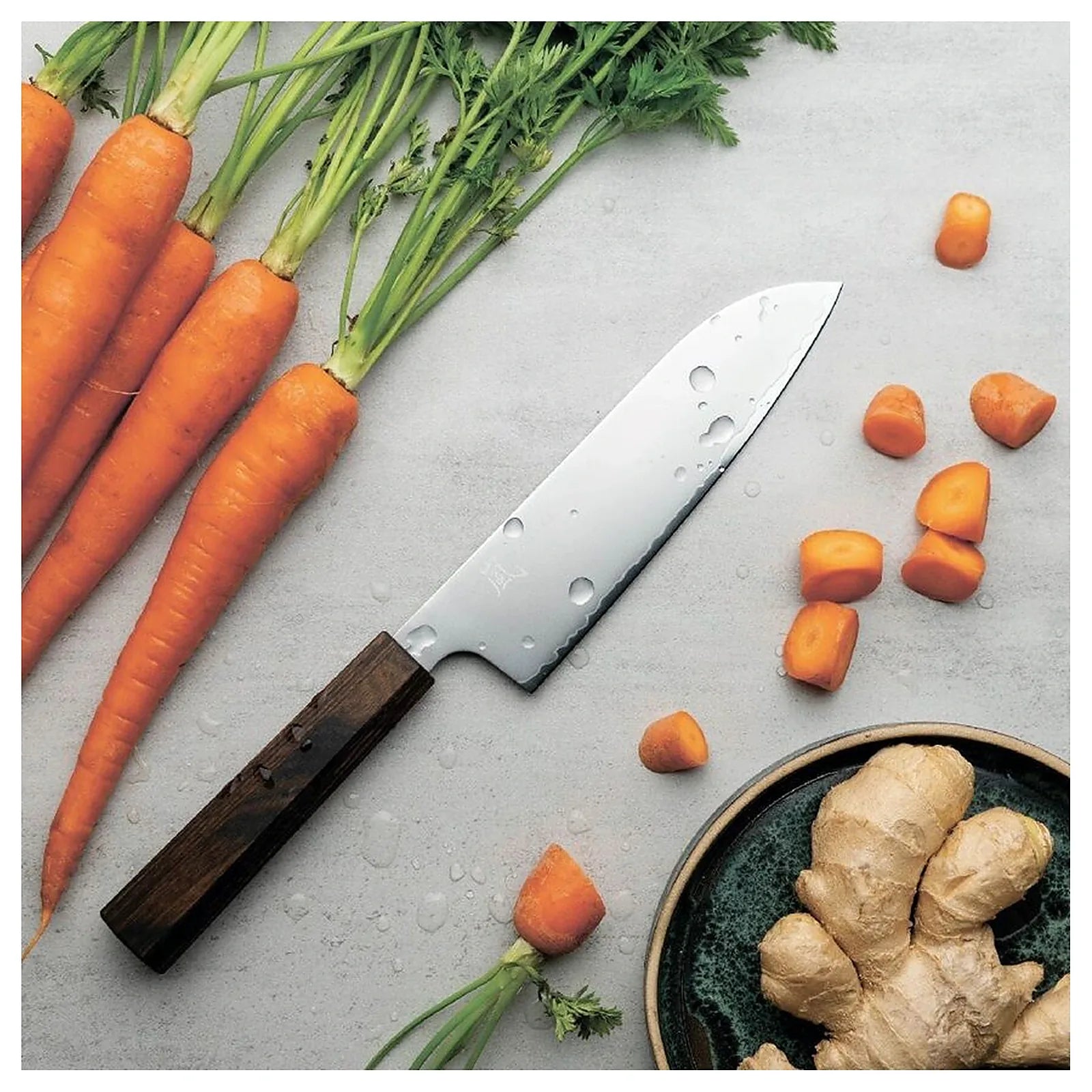 japoński nóż kuchenny santoku 16.5 cm Hana widok 11