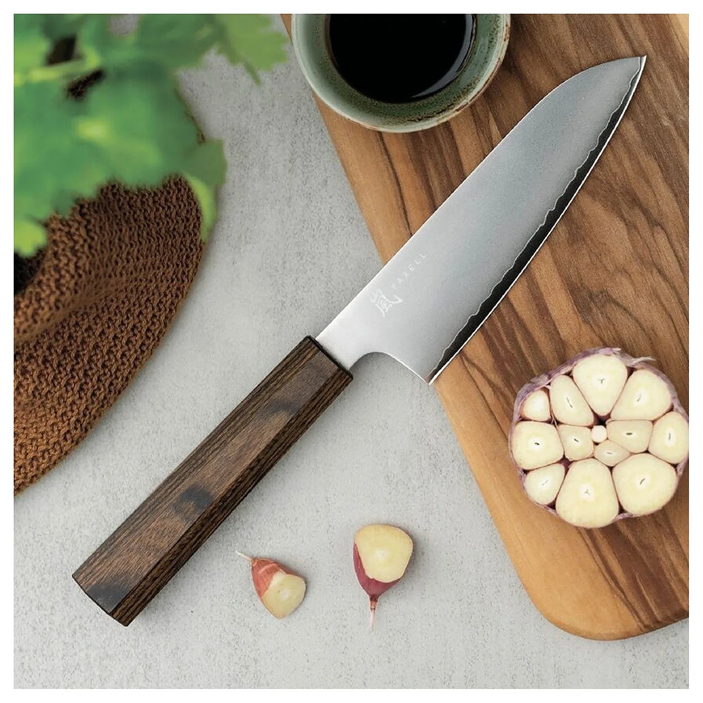japoński nóż kuchenny santoku mały 12.5 cm Hana widok 9