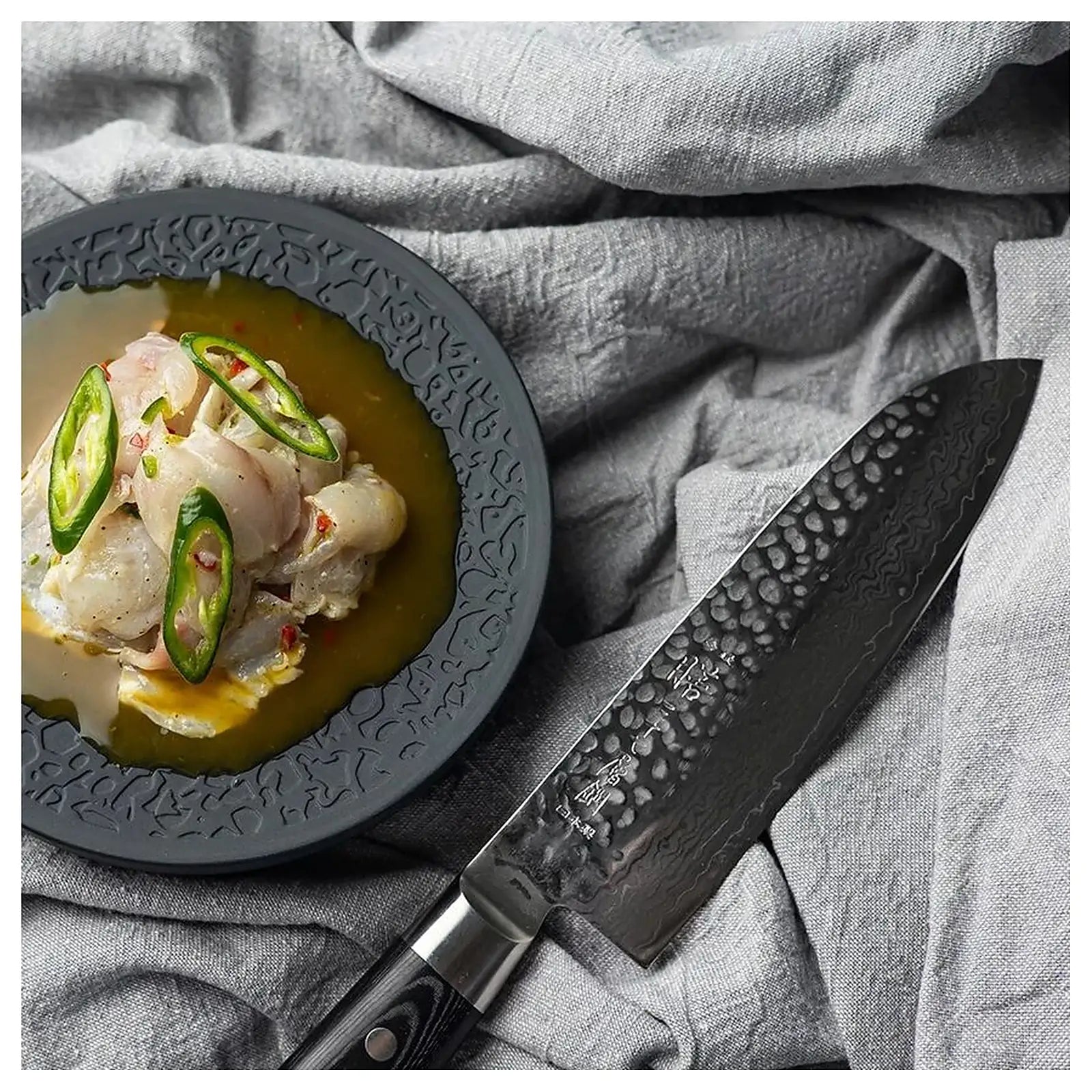 japoński nóż kuchenny santoku 16.5 cm Zen widok 2