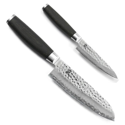 Zestaw 2 japońskich noży kuchennych Taishi: santoku, uniwersalny widok 3