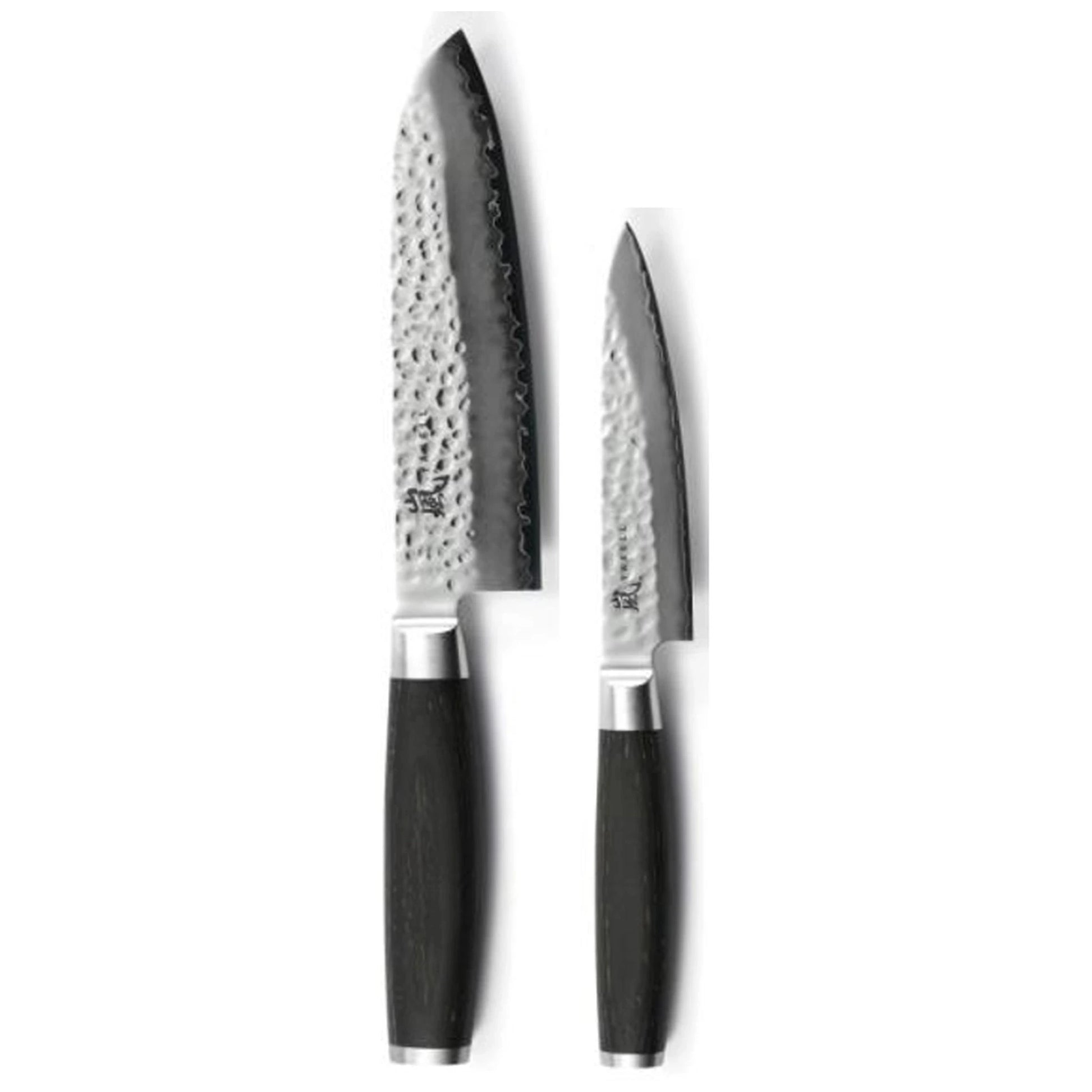 Zestaw 2 japońskich noży kuchennych Taishi: santoku, uniwersalny widok główny