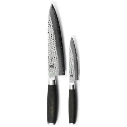 Zestaw 2 japońskich noży kuchennych Taishi: szefa kuchni, uniwersalny widok główny